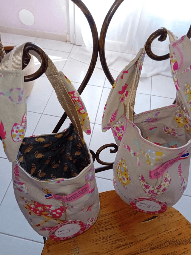 Panier champêtre lapin