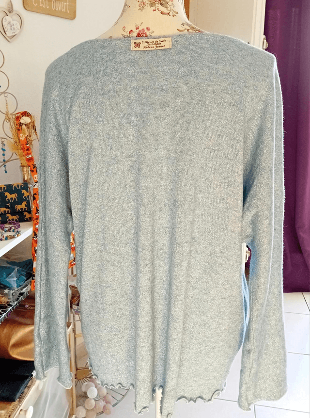 Pull argenté 