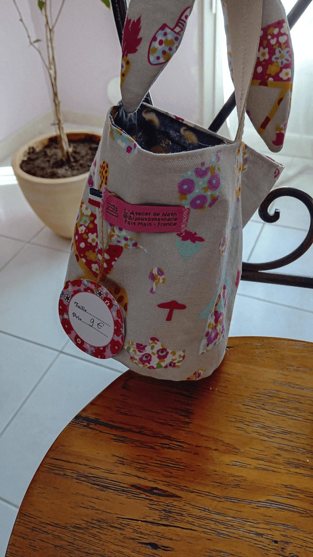 Panier champêtre lapin
