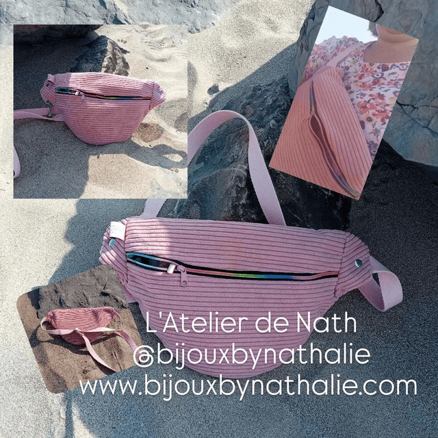 Sac banane rose